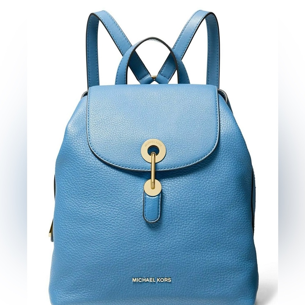 Micheal Kors Raven Leather Backpack NWT